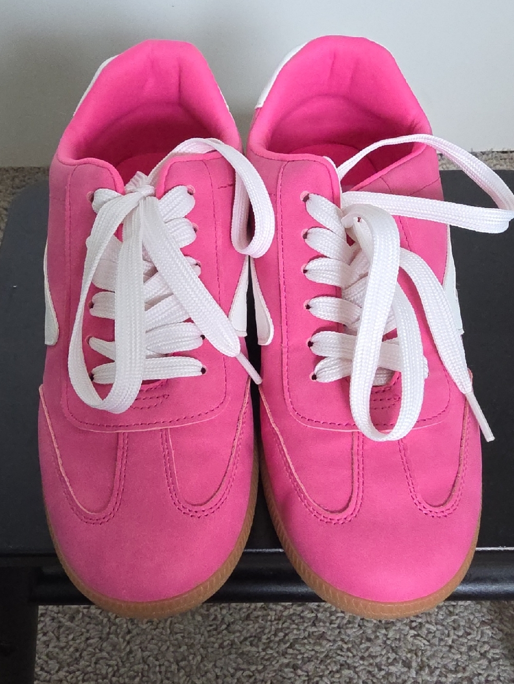 DV by Dolce Vita Pink Low-Top Sneakers with White Laces